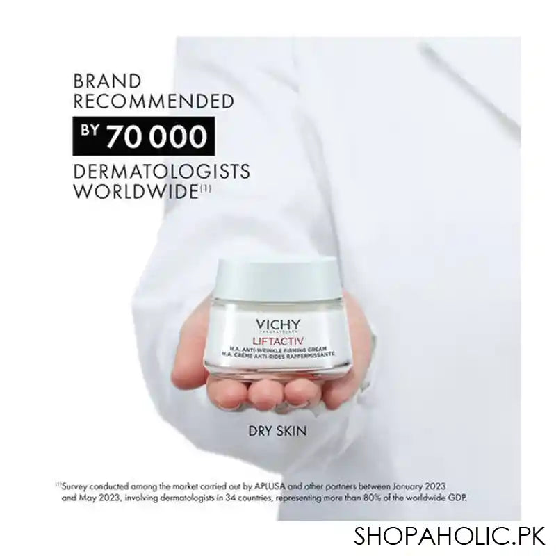 Vichy LiftActiv H.A. Anti-Wrinkle Firming Day Cream, For All Skin Types, 50ml - Image 6
