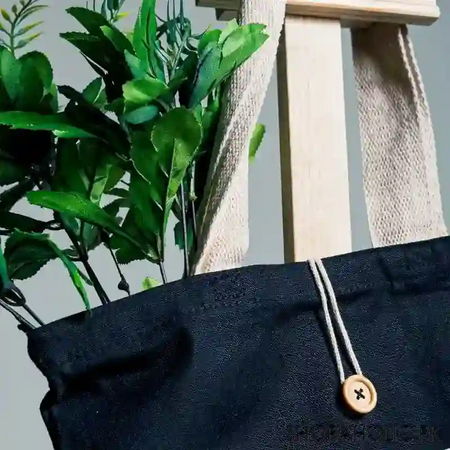 victorias secret canvas button up tote bag image4