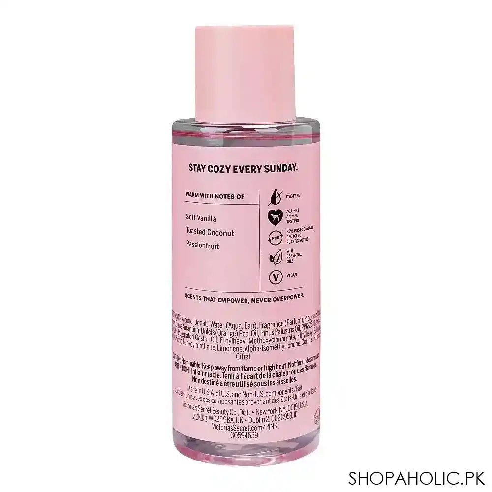 victoria's secret pink warm & cozy fragrance mist, for women, 250ml image2