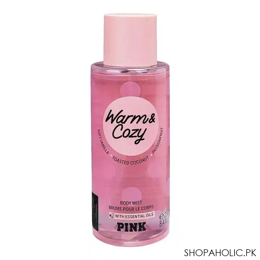 victoria's secret pink warm & cozy fragrance mist, for women, 250ml main image