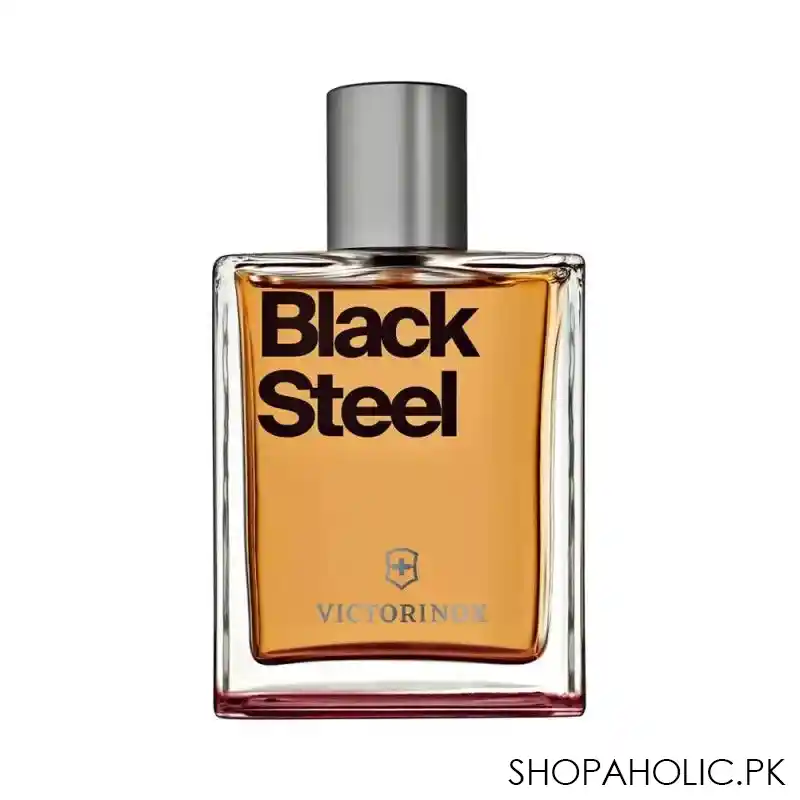 victorinox black steel for him eau de toilette, fragrance for men, 100ml image2