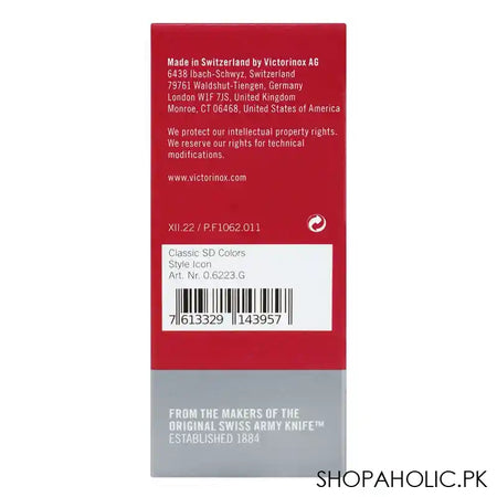 Victorinox Classic Colors SD Swiss Army Knife, 7 Functions, Style Icon, 0.6223.G - Image 3