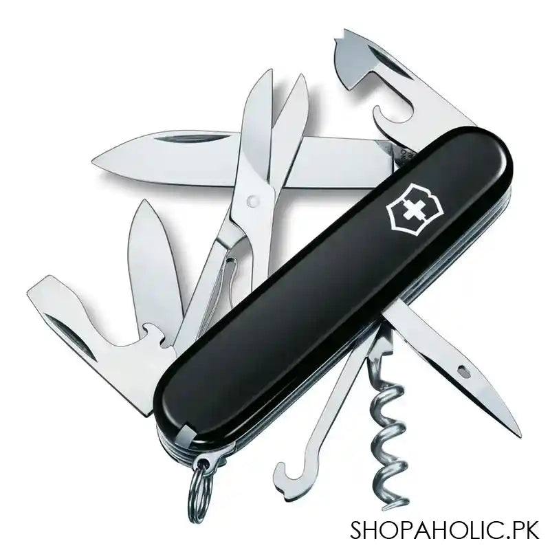 Victorinox Climber Swiss Army Knife, 14 Functions, Black, 1.3703.3 - Main Image
