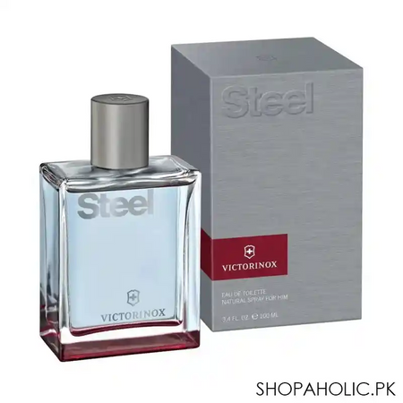 victorinox steel for him eau de toilette, fragrance for men, 100ml main image
