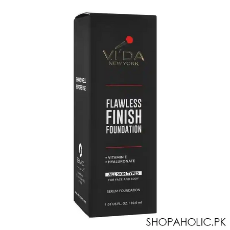 vi'da new york flawless finish foundation, 01 ivory image3