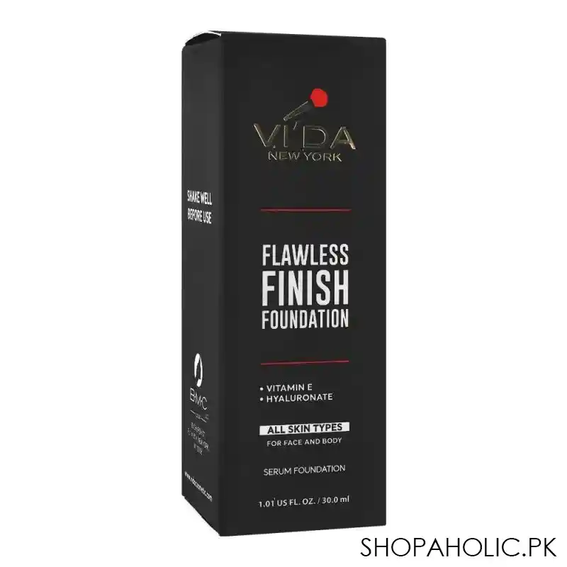 vi'da new york flawless finish foundation, 200 biscotti image3