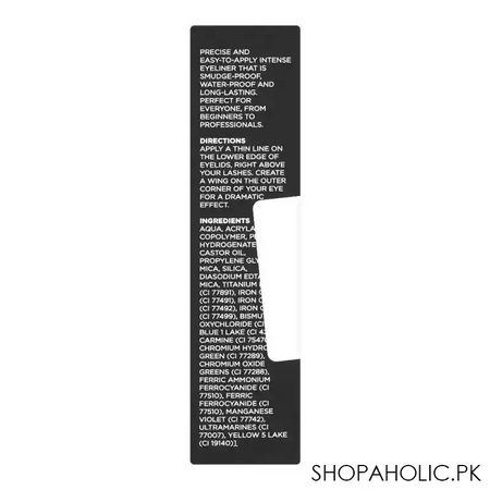 vi'da new york intense dip liquid eyeliner smudge & waterproof, black image4