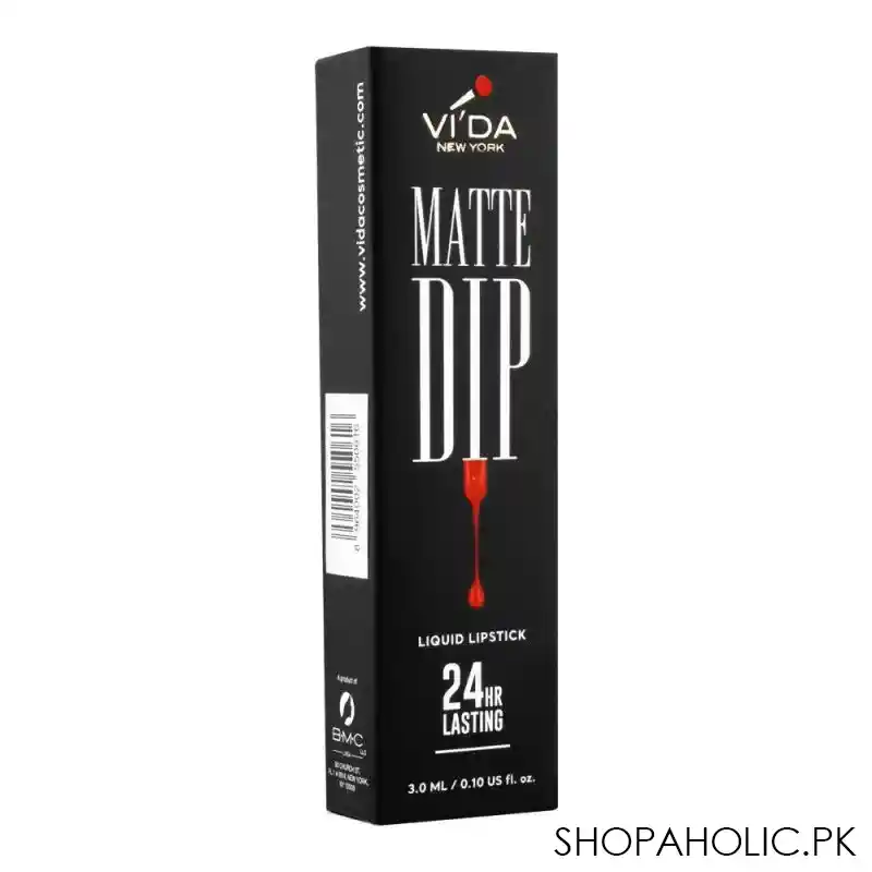 vi'da new york matte dip liquid lipstick, 153, turn up, 3ml image2