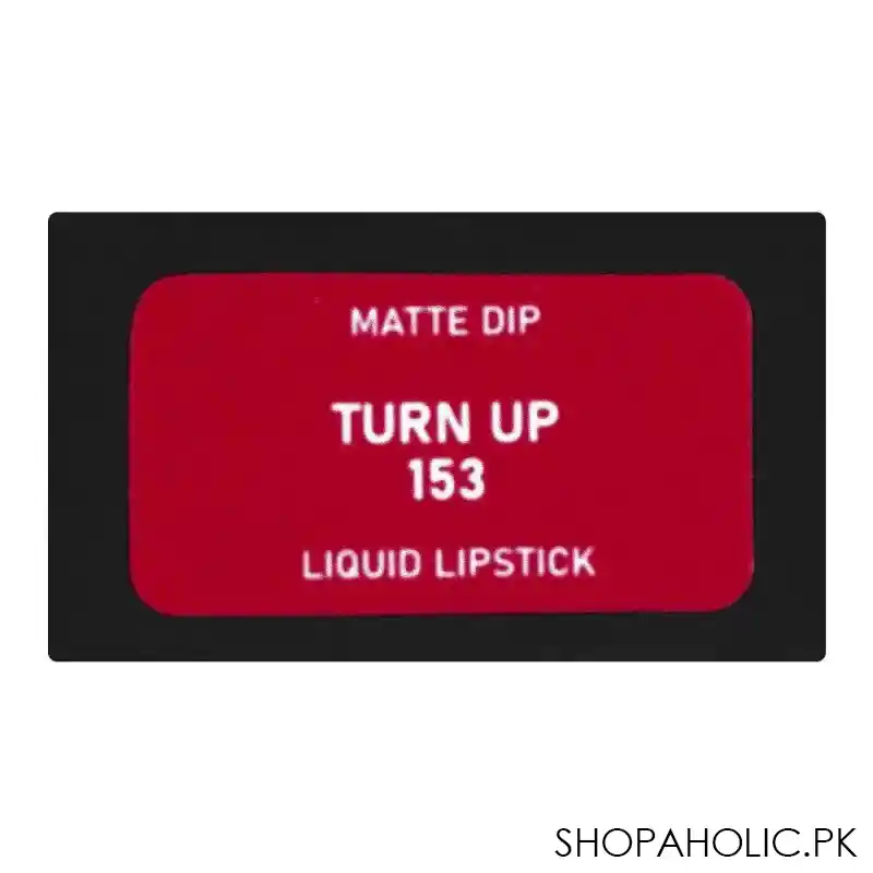 vi'da new york matte dip liquid lipstick, 153, turn up, 3ml image5