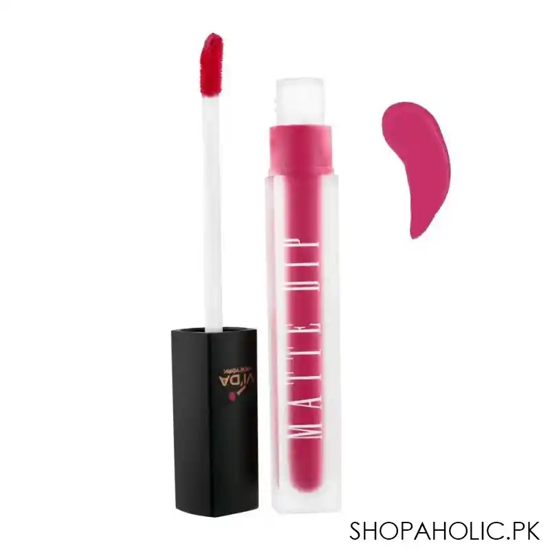 vi'da new york matte dip liquid lipstick, 153, turn up, 3ml main image