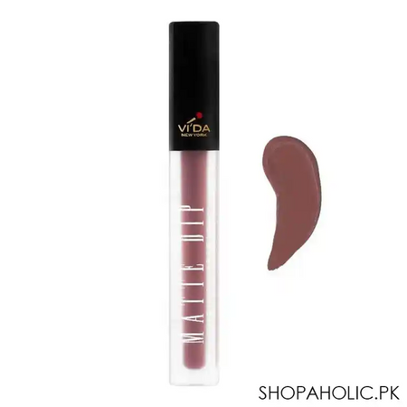 vi'da new york matte dip liquid lipstick, 454 taffy ballet main image