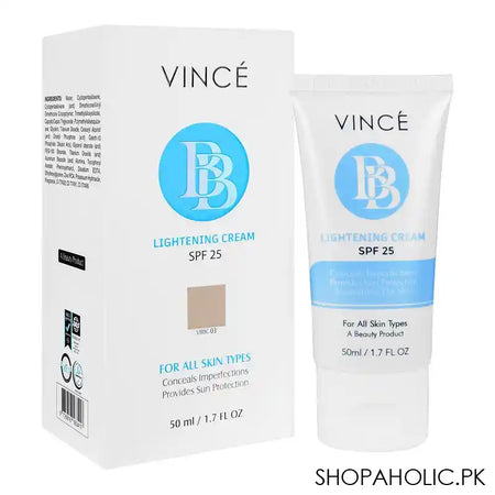 Vince BB Cream SPF125, For All Skin Types, Sun Protection, 50ml, VBBC03 - Main Image