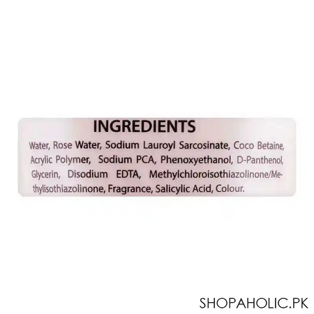 vince face wash rose pinkish glow naturex refreshes & revives, 120ml image3