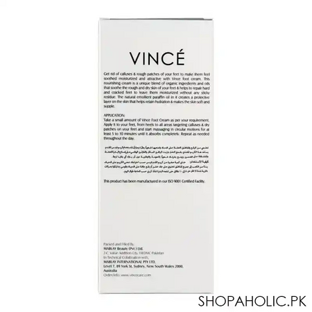 vince foot cream, for all skin types, 50ml image4