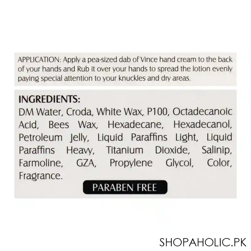 vince hand cream, for all skin types, 50ml image5
