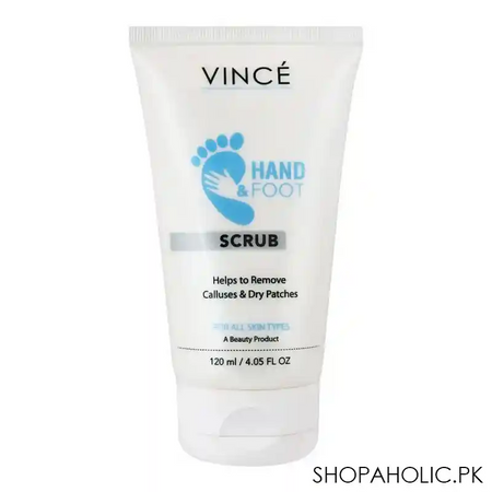 vince hand & foot scrub, for all skin types, 120ml main image