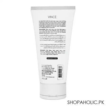 vince heel care crackless cream, for all skin types, 75ml image2