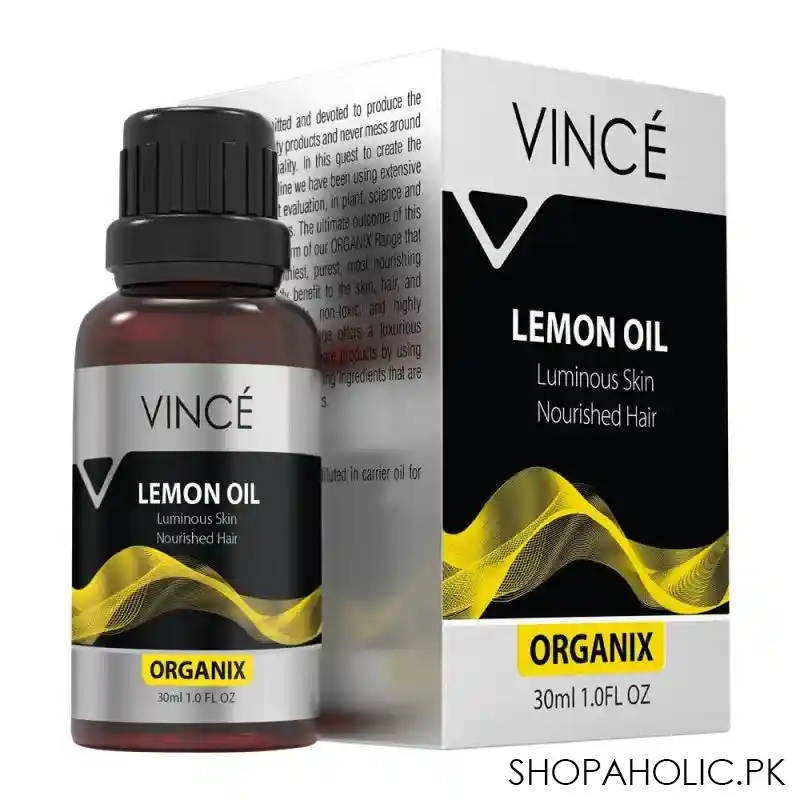vince organix lemon oil, luminous skin nourished hair, 30ml main image
