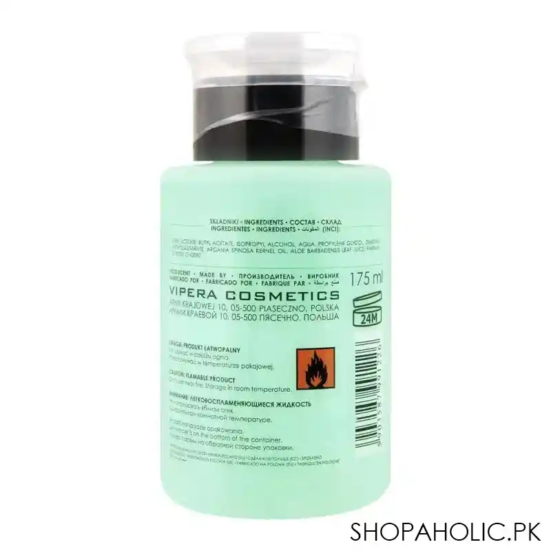 vipera care nail polish remover, 175ml image2