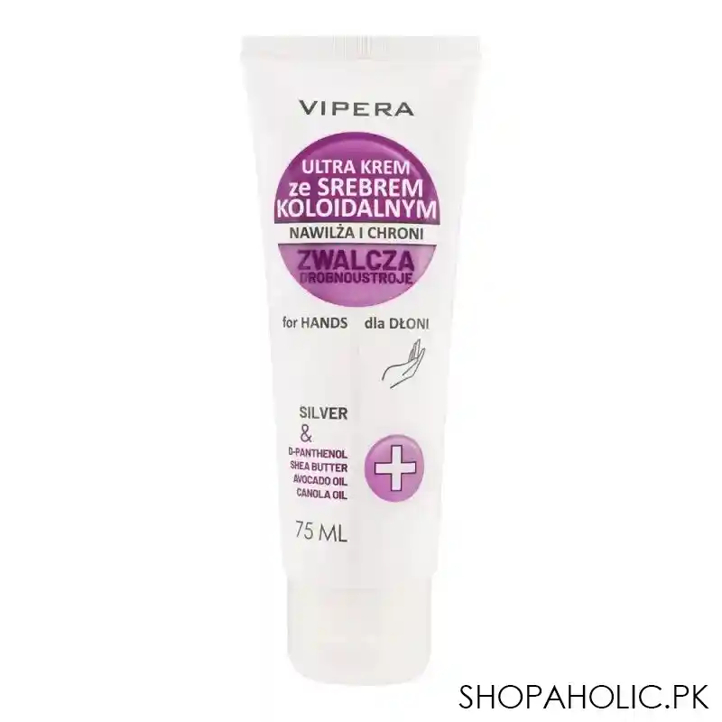vipera colloidol silver ultra cream, for hands, 75ml main image