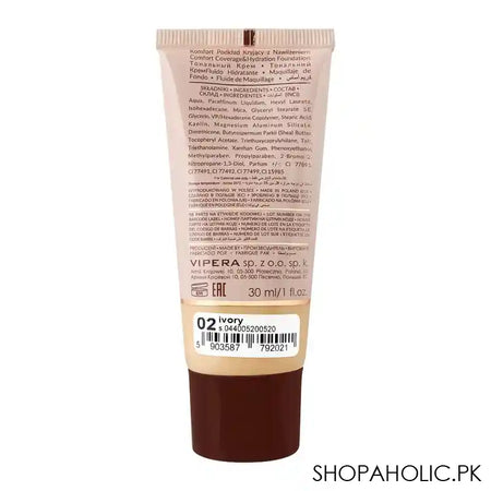 Vipera Exact Skin Hydrating Foundation Dry/Sensitive/Normal Skin, 02 Ivory - Image 2