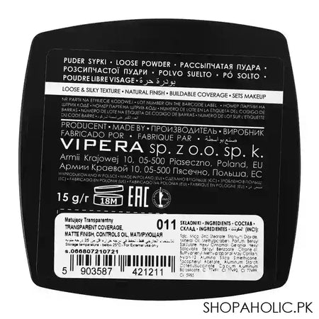 Vipera Face Professional Loose Powder, 011 - Image 7