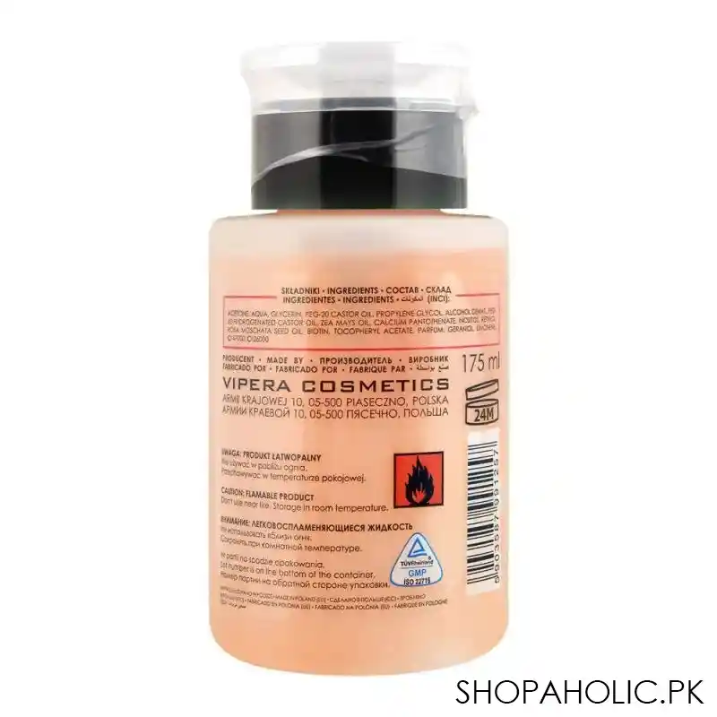 vipera fast & convenient nail polish remover, 175ml image2