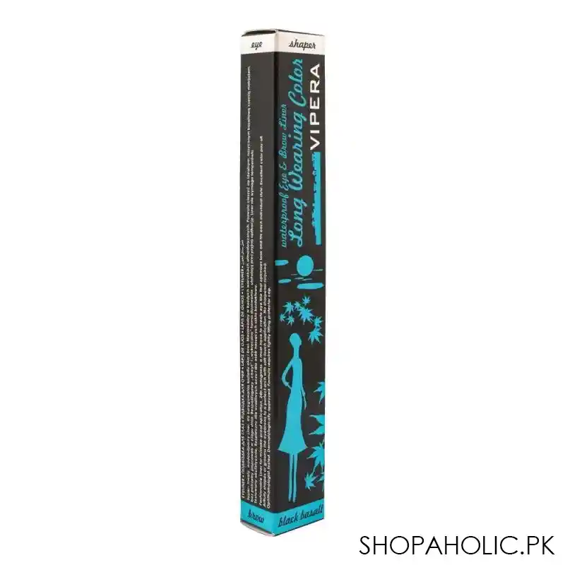 vipera long wearing color waterproof eye & brow liner black basalt image2