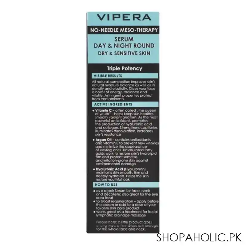 vipera meso therapy vitamin c argan oil hyaluronan serum, 15ml image2