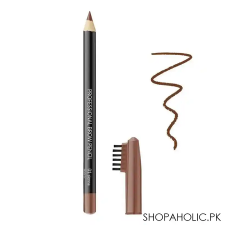 vipera professional eye brow pencil, 01, sienna main image