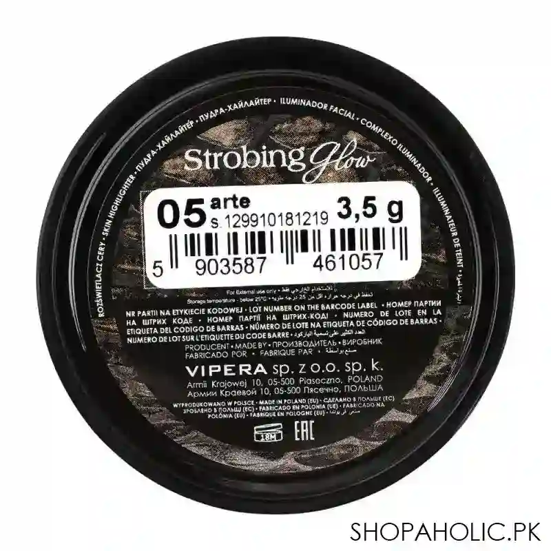 vipera strobing glow highlighter, 05 arte image3