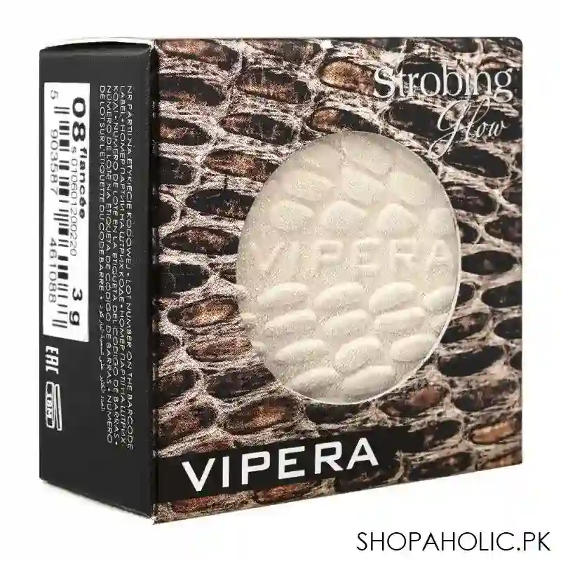 vipera strobing glow highlighter, 08 fiancee image4