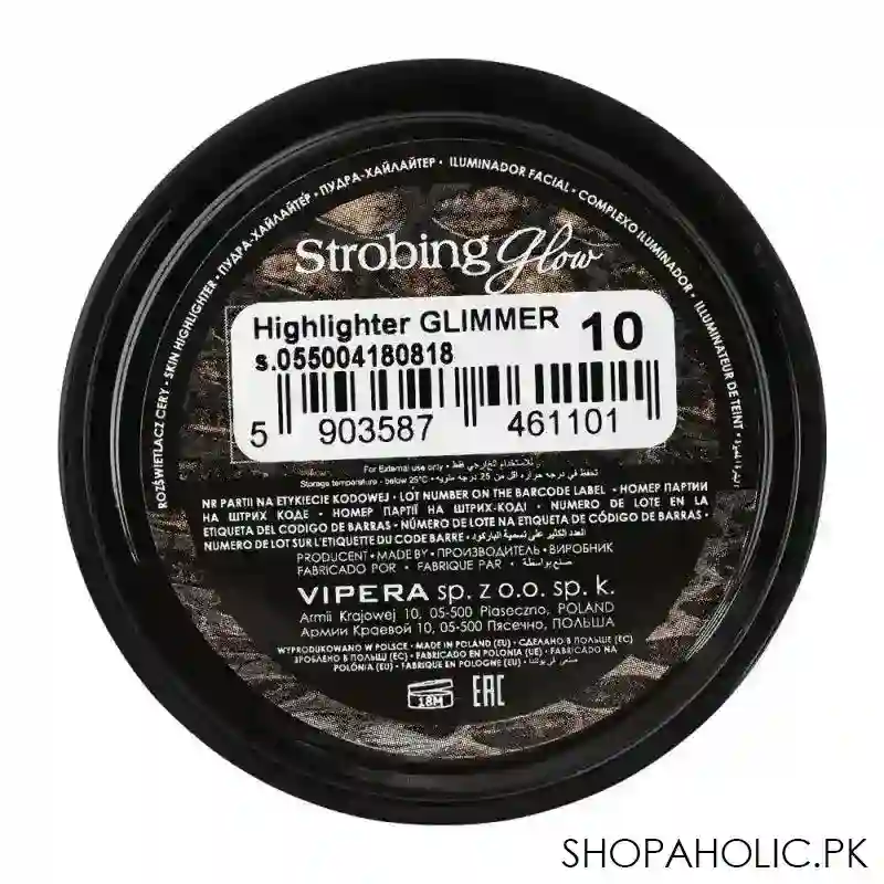 vipera strobing glow highlighter, 10 glimmer image3