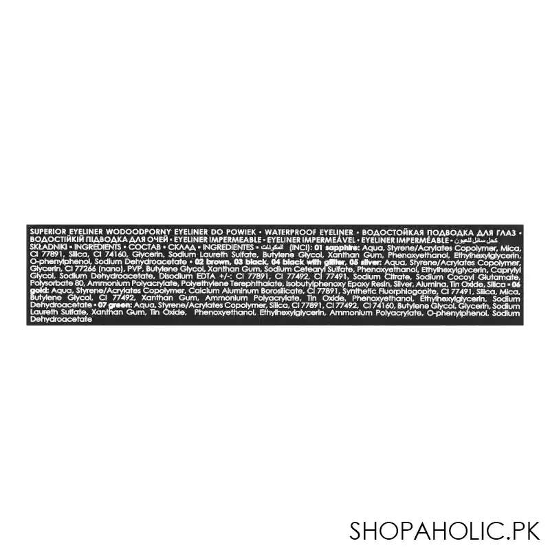 vipera superior eyeliner no. 3, czarny black, 3ml image3