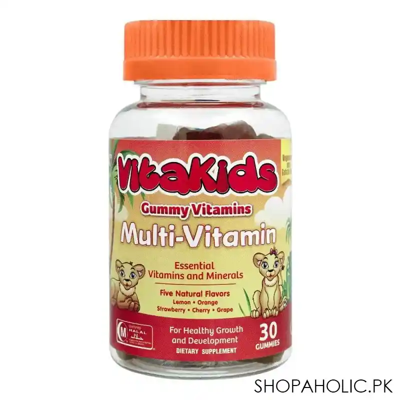 vitakids multi vitamins gummies, five flavors, 30 gummies main image
