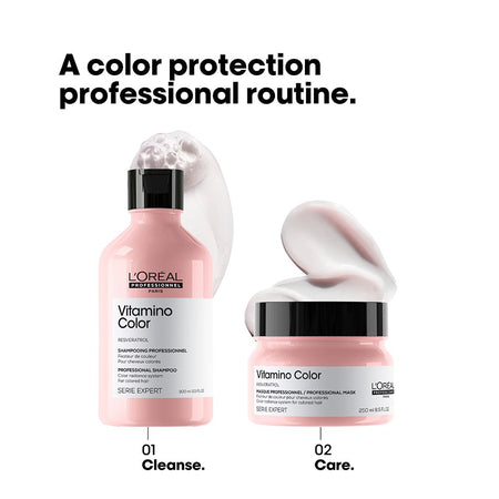 L'Oreal Professionnel Serie Expert Vitamino Color Mask 250 ML - For Color Treated Hair With Resveratrol - Image 5