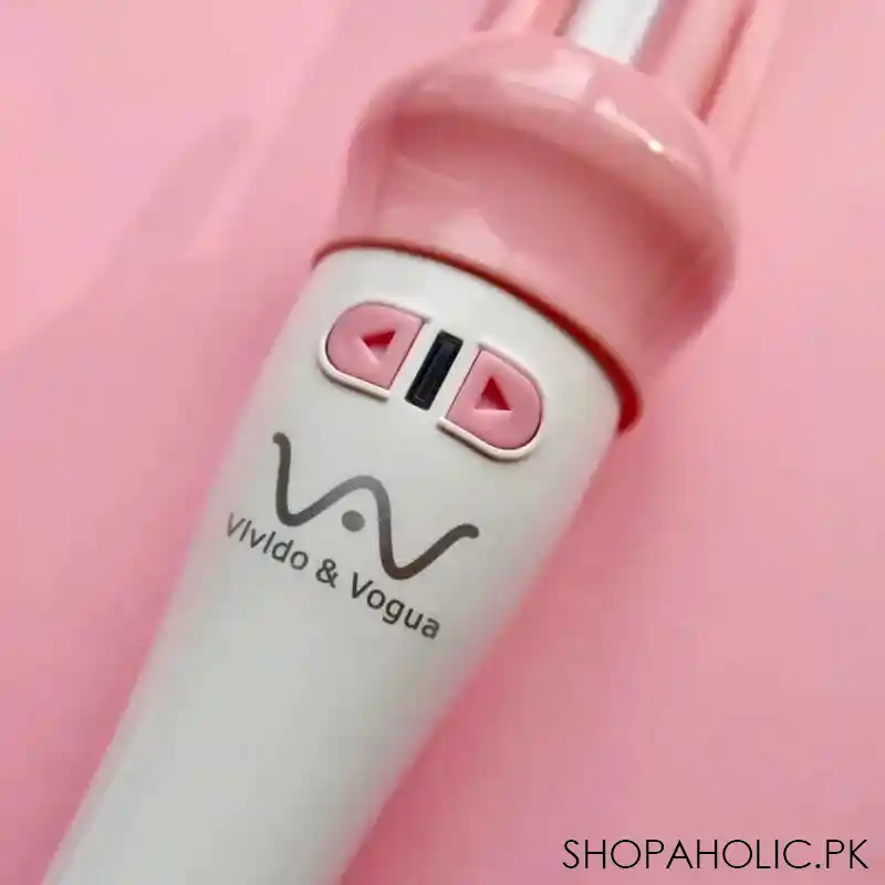 vivid and vogue automatic hair curler and rotating hair styling wand image4