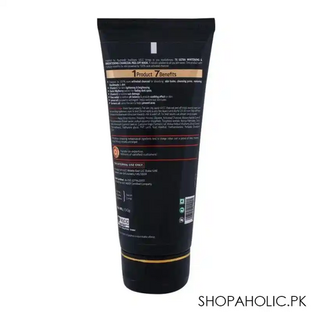vlcc natural sciences 7x ultra whitening & brightening charcoal peel off mask, 100g image2