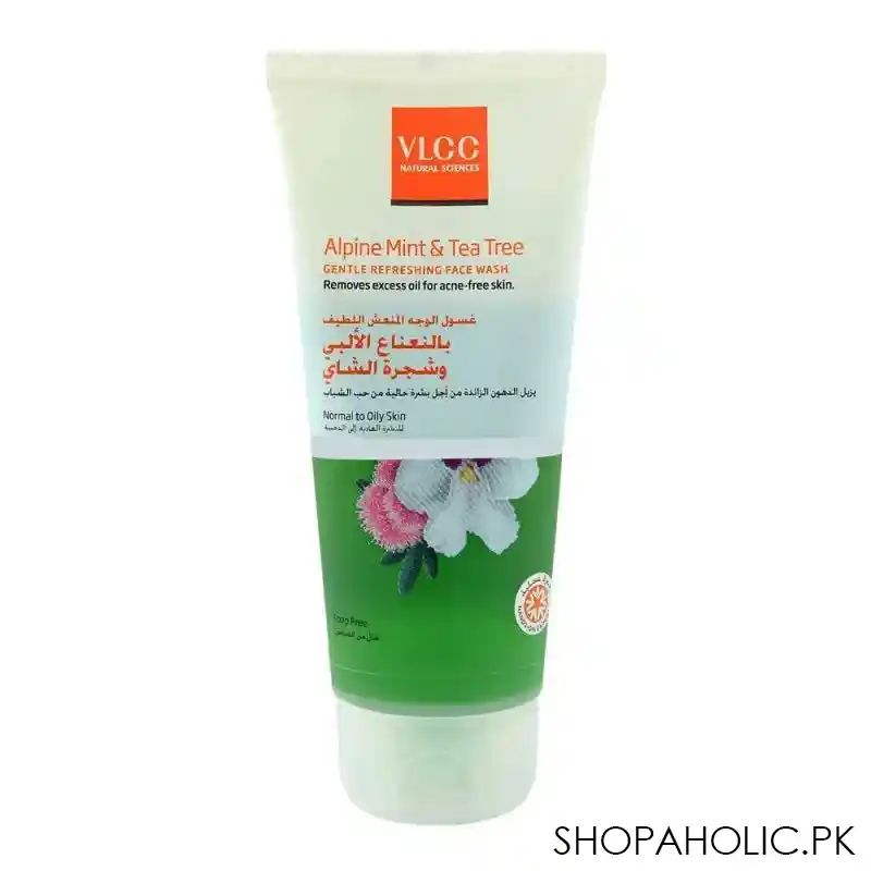 vlcc natural sciences alpine mint & tea tree gentle refreshing face wash 150ml main image