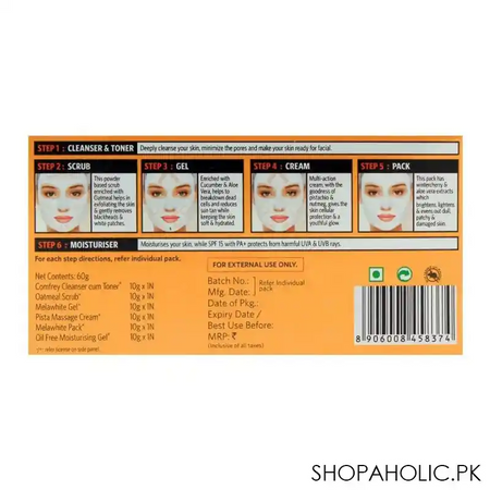 vlcc natural sciences anti tan 6 step facial kit 60g image2