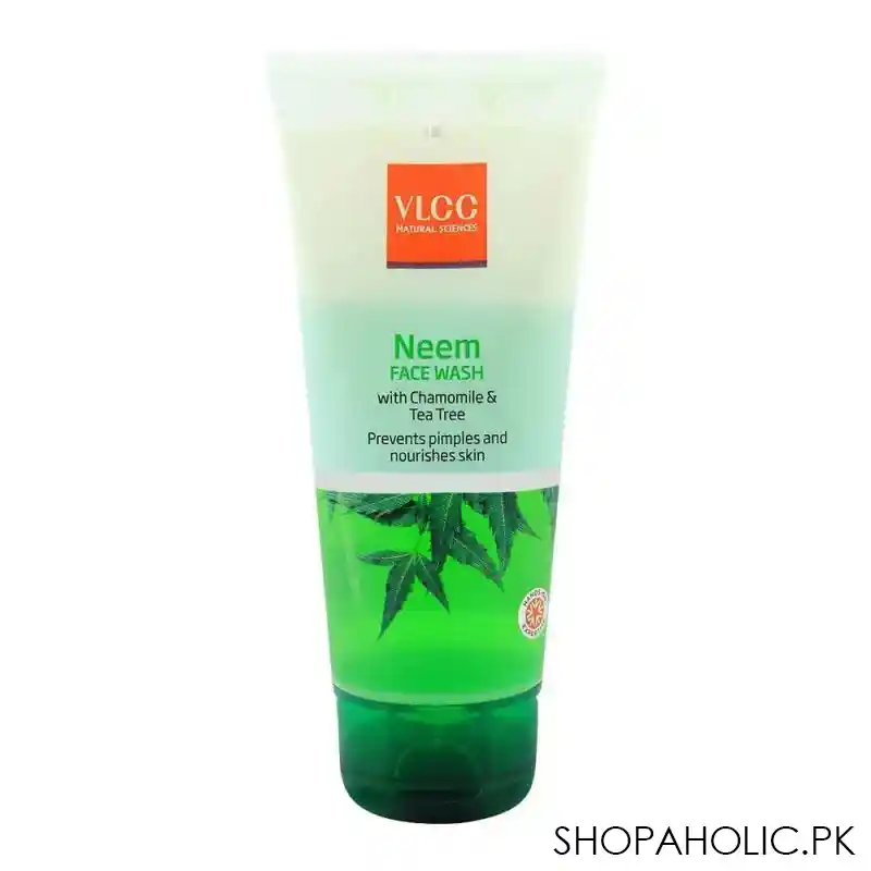 vlcc natural sciences chamomile & tea tree neem face wash 150ml main image