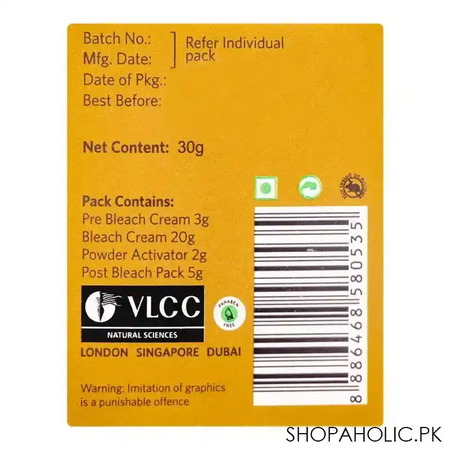 vlcc natural sciences insta glow gold bleach 30g image4