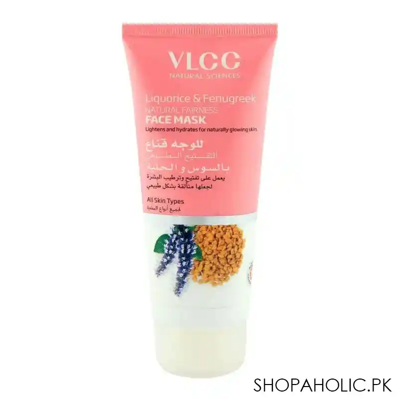 vlcc natural sciences liquorice & fenugreek face mask 100ml main image