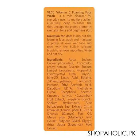 vlcc natural sciences vitamin c detoxifies & nourishes foaming face wash, 100ml image3