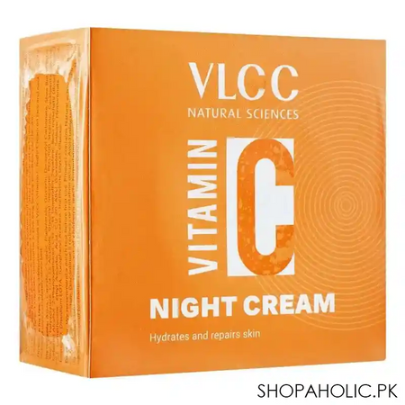 vlcc natural sciences vitamin c night cream, hydrates & repairs skin, 50g image2