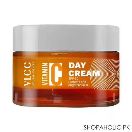 vlcc natural sciences vitamin c spf30 day cream, protects & brightens skin, 50g main image