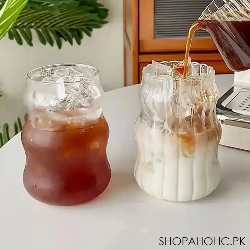 volcano glass mug with straw 500ml image4
