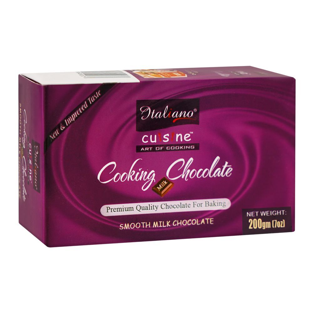 Italiano Cooking Chocolate, Smooth Milk Chocolate, 220g - Main Image
