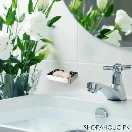 wall mounted 304 stainless steel soap dish holder for bathroom shower soap holder main image