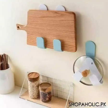 wall mounted adjustable folding pot cover and lid holder image4